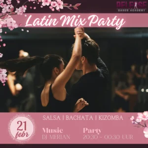 Release Latin Party | Salsa Bachata Kizomba | Zaterdag 21 februari vanaf 20:30 uur | Single woman/ follower ticket