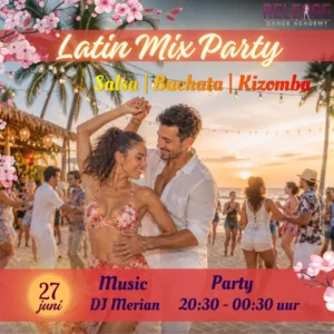 Release Latin Party | Salsa Bachata Kizomba | Zaterdag 27 juni vanaf 20:30 uur | Koppels tickets (1 leader + 1 follower) ticket